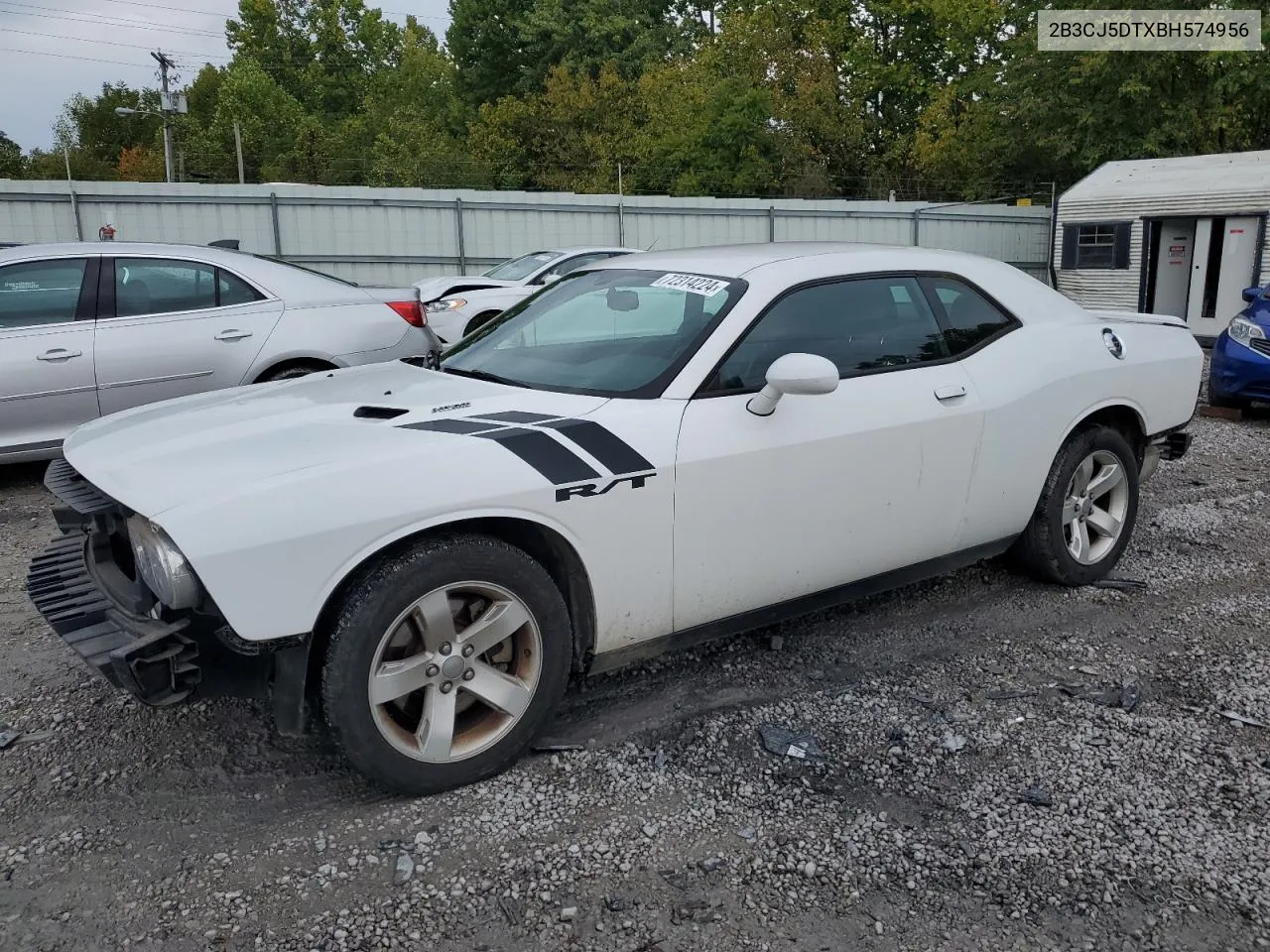 2011 Dodge Challenger R/T VIN: 2B3CJ5DTXBH574956 Lot: 72314224