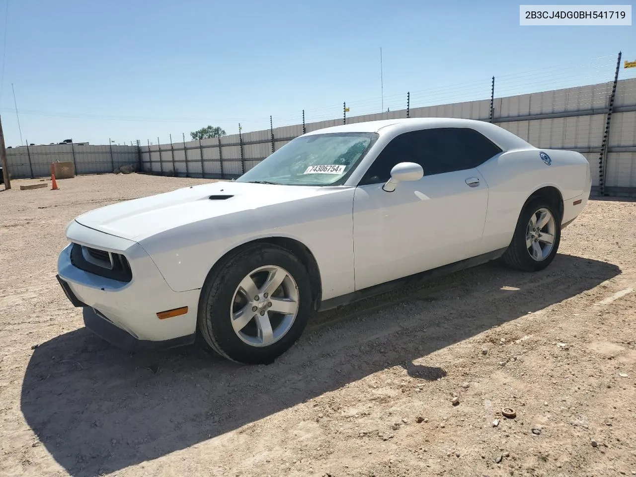 2011 Dodge Challenger VIN: 2B3CJ4DG0BH541719 Lot: 74306754