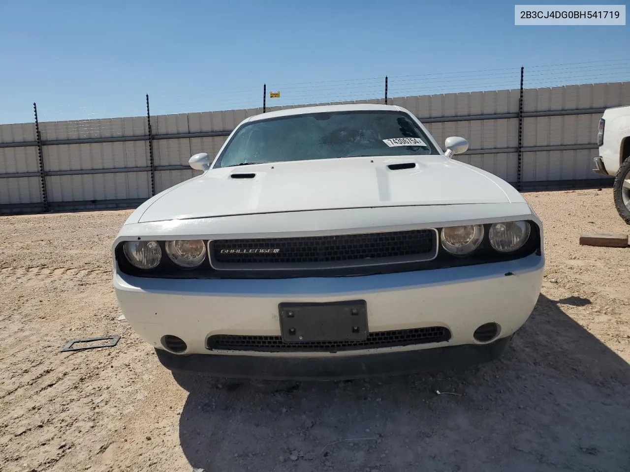 2011 Dodge Challenger VIN: 2B3CJ4DG0BH541719 Lot: 74306754