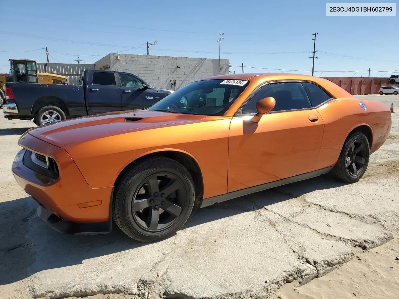 2011 Dodge Challenger VIN: 2B3CJ4DG1BH602799 Lot: 75476184