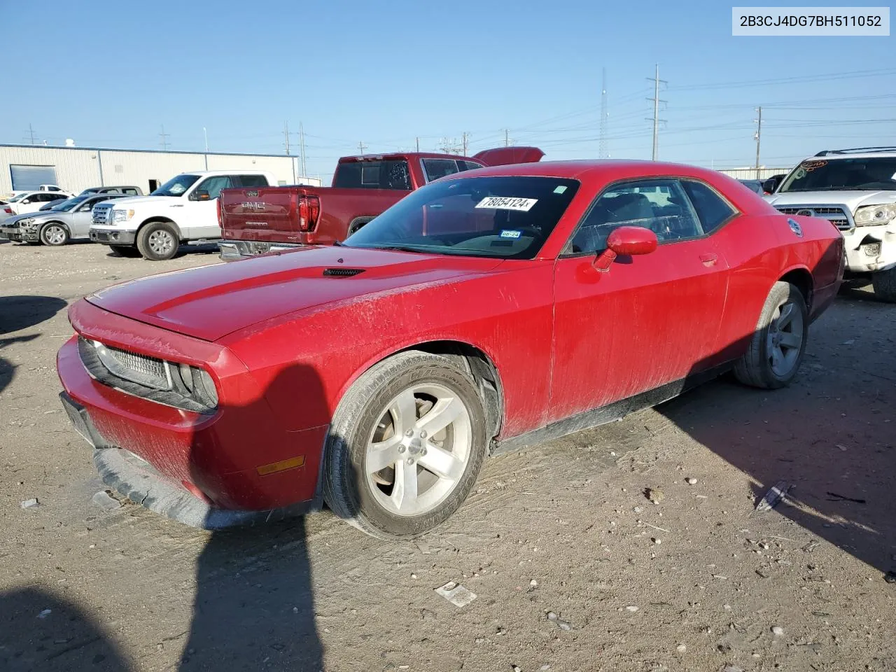 2011 Dodge Challenger VIN: 2B3CJ4DG7BH511052 Lot: 78054124