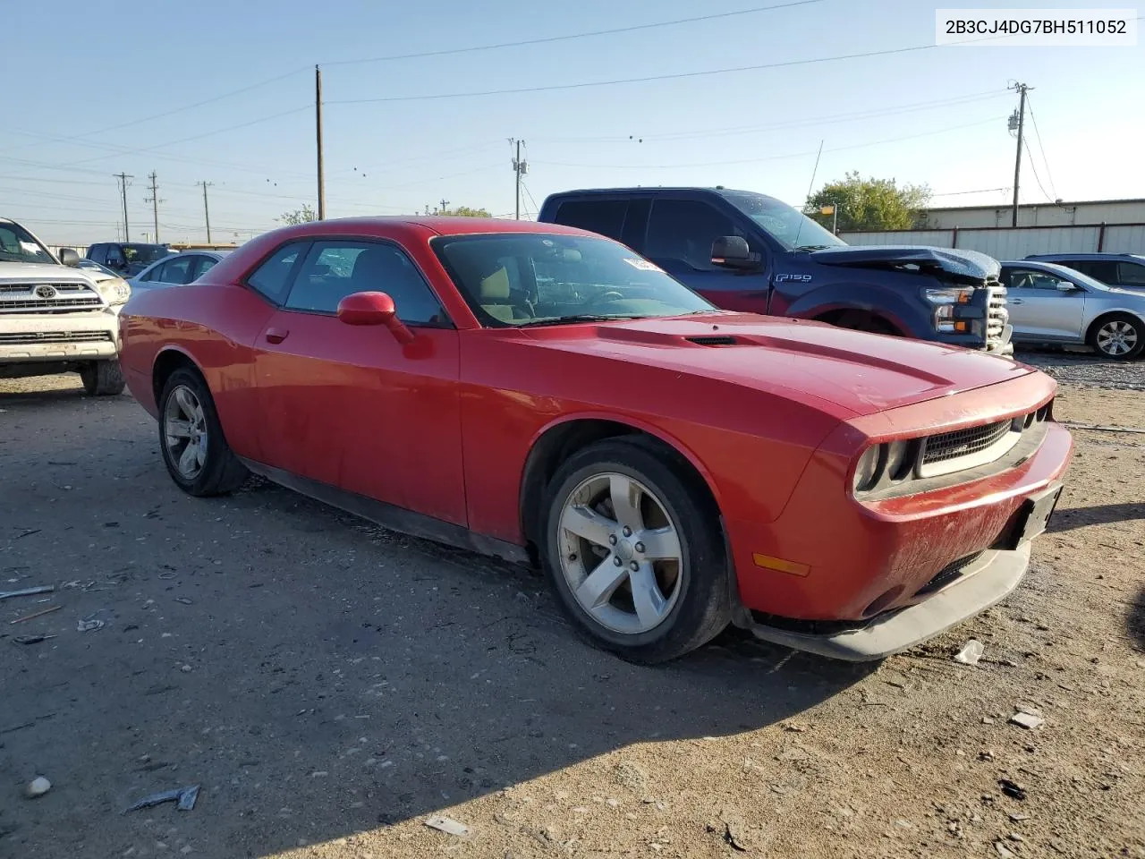 2011 Dodge Challenger VIN: 2B3CJ4DG7BH511052 Lot: 78054124