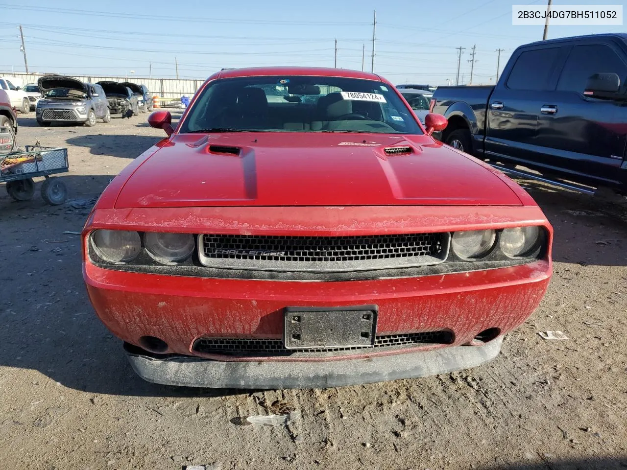 2011 Dodge Challenger VIN: 2B3CJ4DG7BH511052 Lot: 78054124