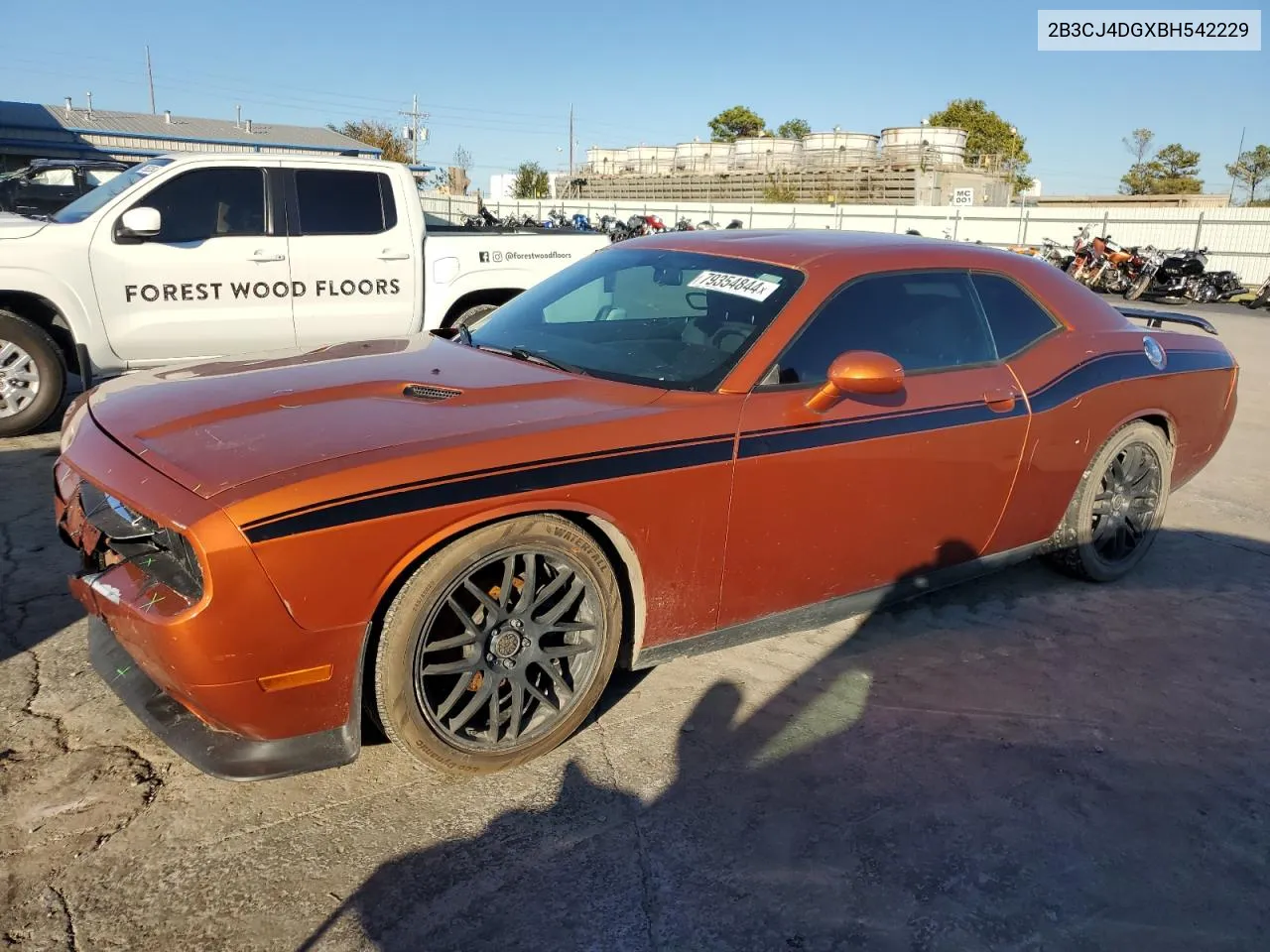 2011 Dodge Challenger VIN: 2B3CJ4DGXBH542229 Lot: 79354844