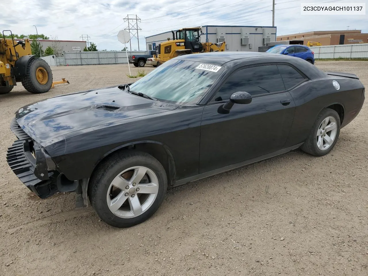 2C3CDYAG4CH101137 2012 Dodge Challenger Sxt