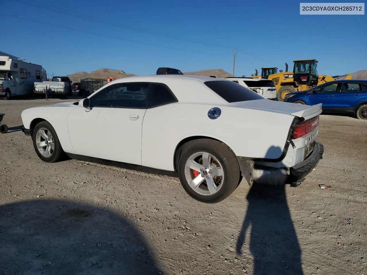 2012 Dodge Challenger Sxt VIN: 2C3CDYAGXCH285712 Lot: 61506584