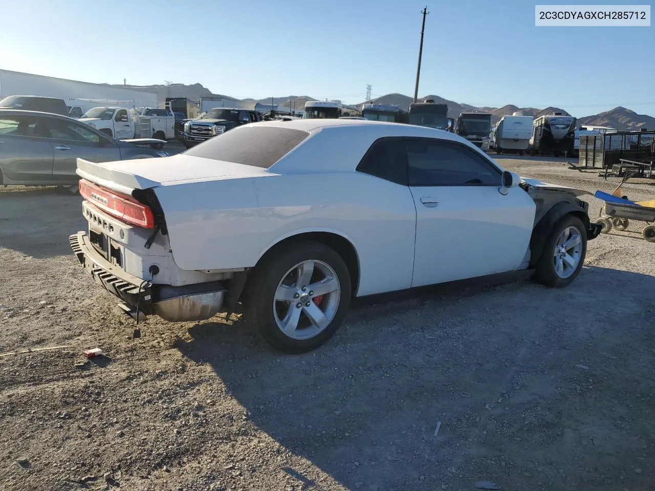 2012 Dodge Challenger Sxt VIN: 2C3CDYAGXCH285712 Lot: 61506584