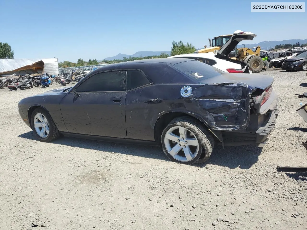 2C3CDYAG7CH180206 2012 Dodge Challenger Sxt