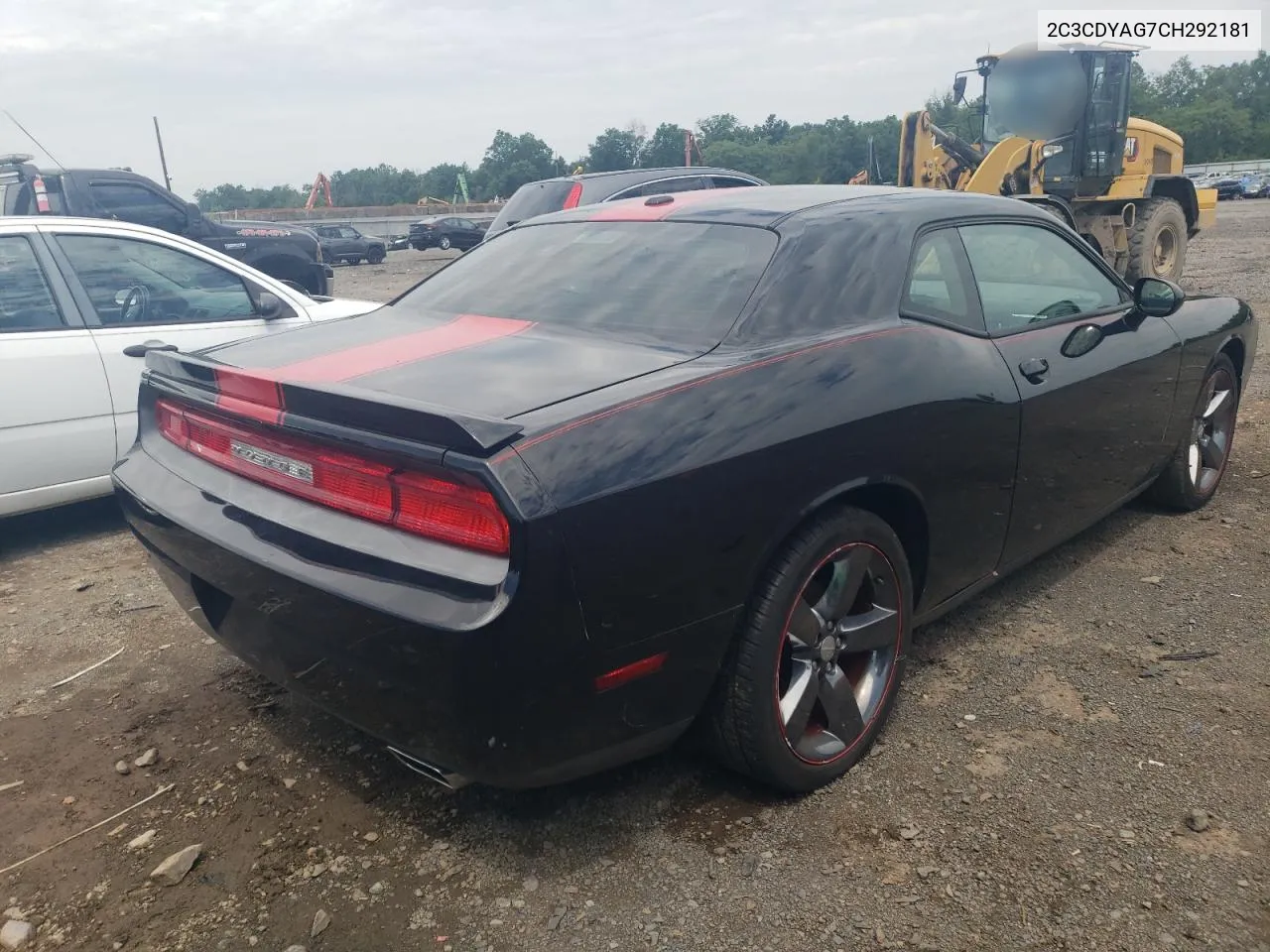 2C3CDYAG7CH292181 2012 Dodge Challenger Sxt