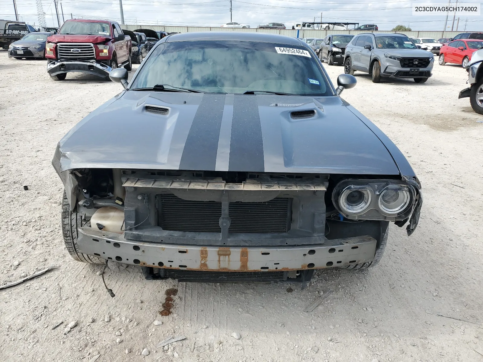 2012 Dodge Challenger Sxt VIN: 2C3CDYAG5CH174002 Lot: 64952464