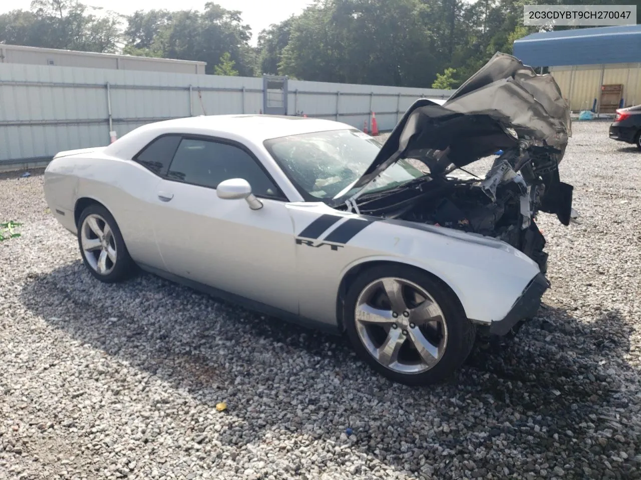 2012 Dodge Challenger R/T VIN: 2C3CDYBT9CH270047 Lot: 65998584