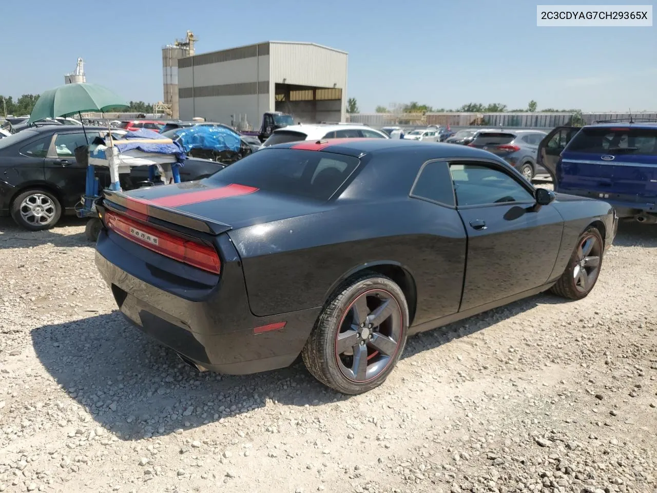 2012 Dodge Challenger VIN: 2C3CDYAG7CH29365X Lot: 66184534