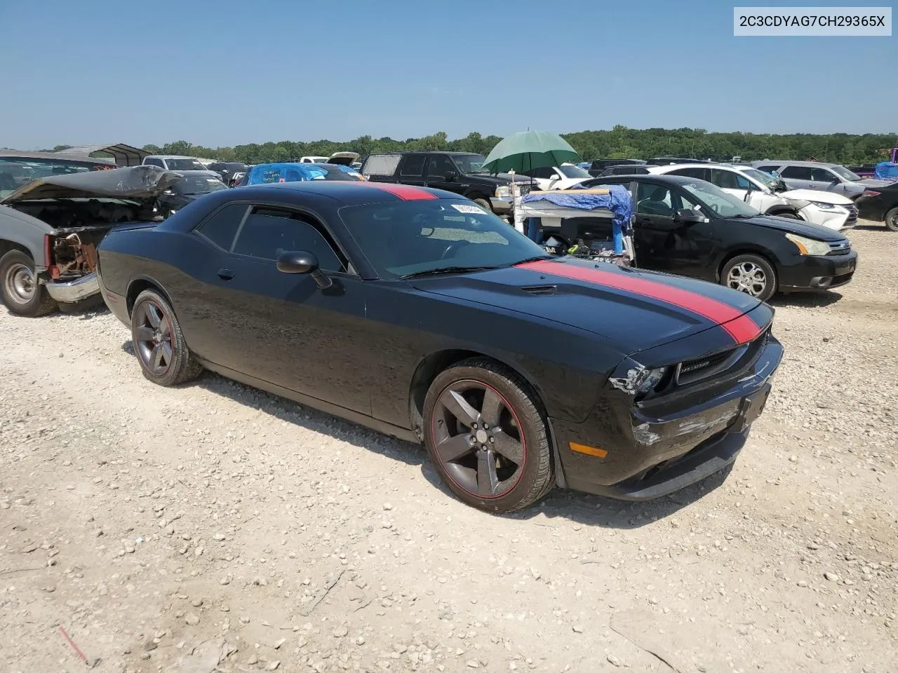 2012 Dodge Challenger VIN: 2C3CDYAG7CH29365X Lot: 66184534