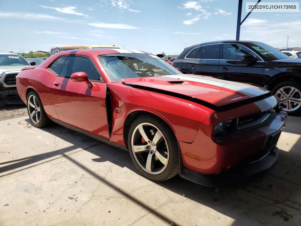 2C3CDYCJ1CH173955 2012 Dodge Challenger Srt-8