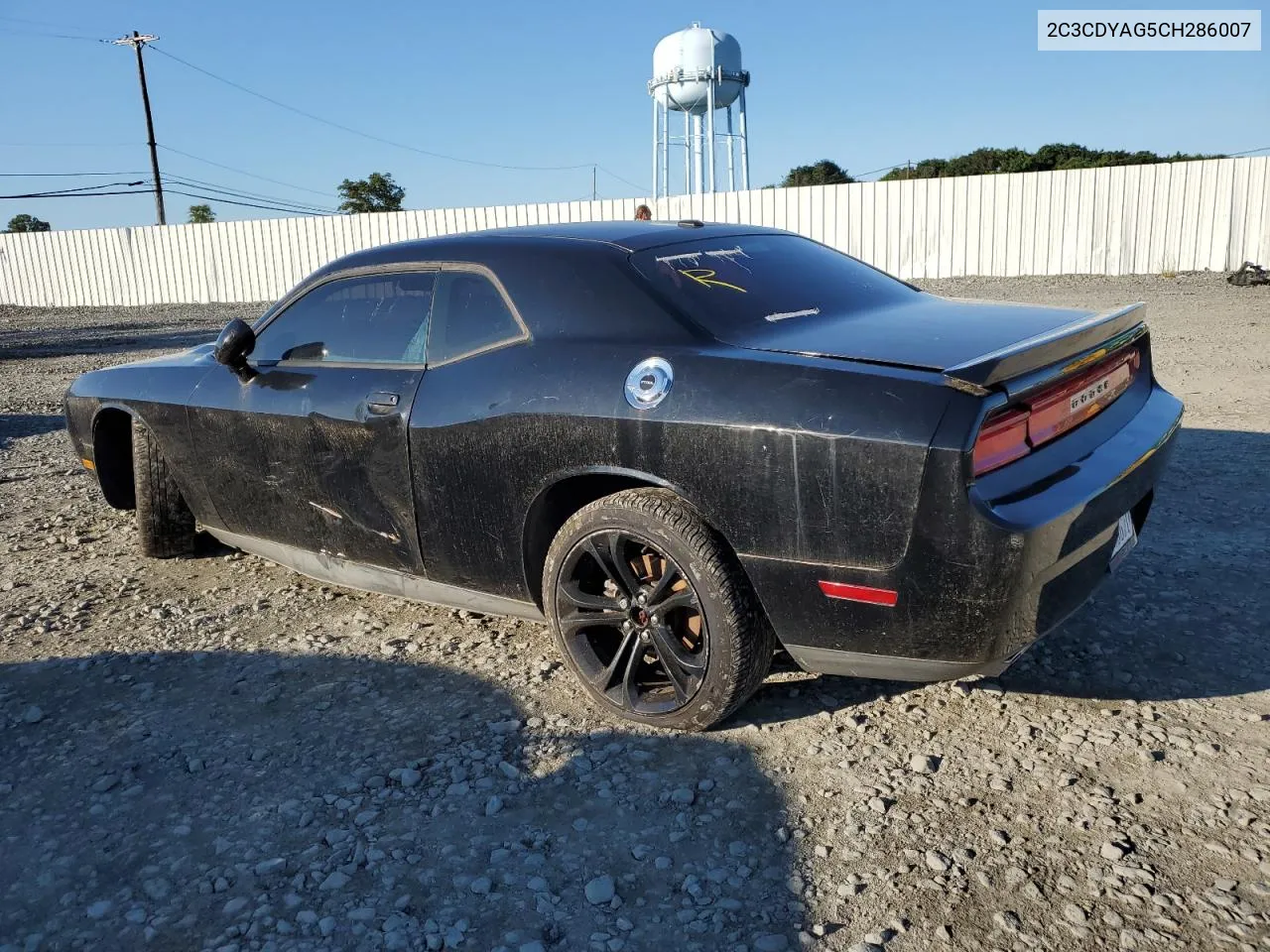 2012 Dodge Challenger Sxt VIN: 2C3CDYAG5CH286007 Lot: 68110154