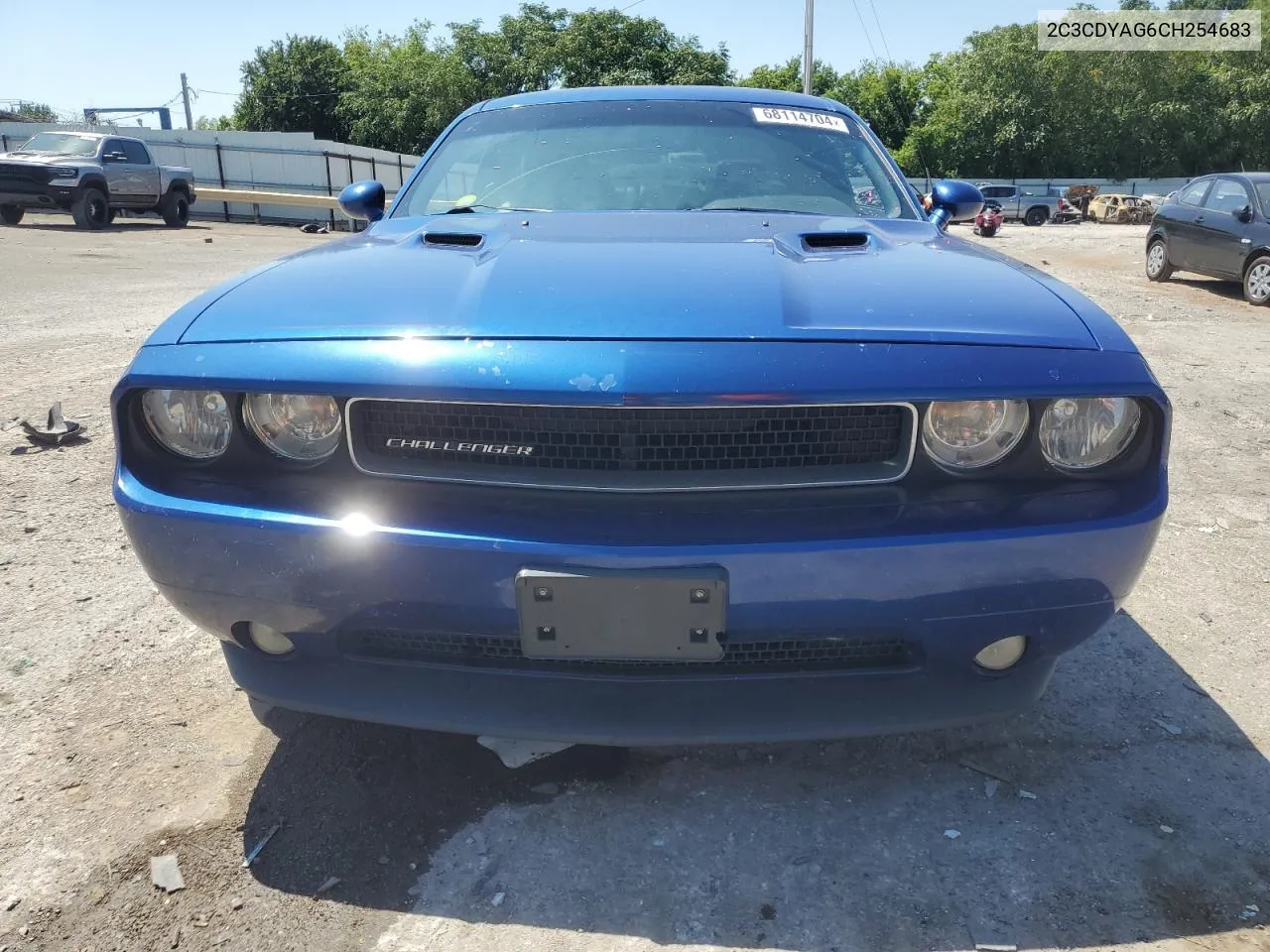 2012 Dodge Challenger Sxt VIN: 2C3CDYAG6CH254683 Lot: 68114704