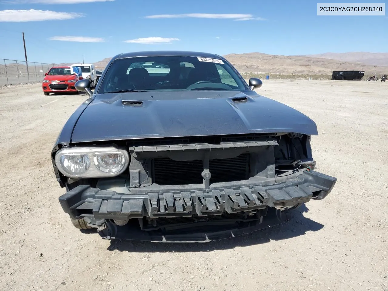 2012 Dodge Challenger Sxt VIN: 2C3CDYAG2CH268340 Lot: 68305604