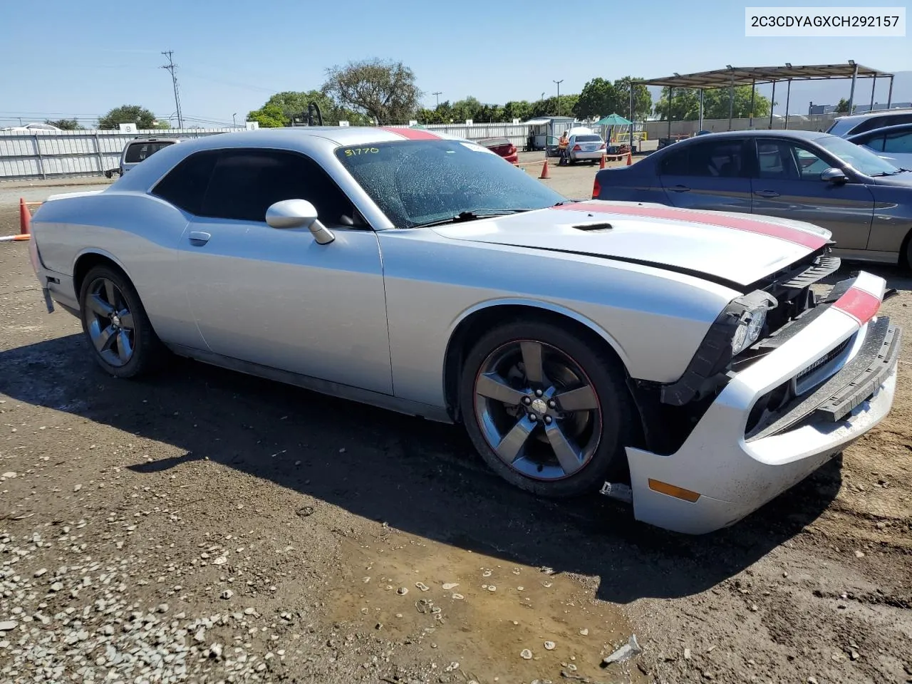 2012 Dodge Challenger Sxt VIN: 2C3CDYAGXCH292157 Lot: 68946874