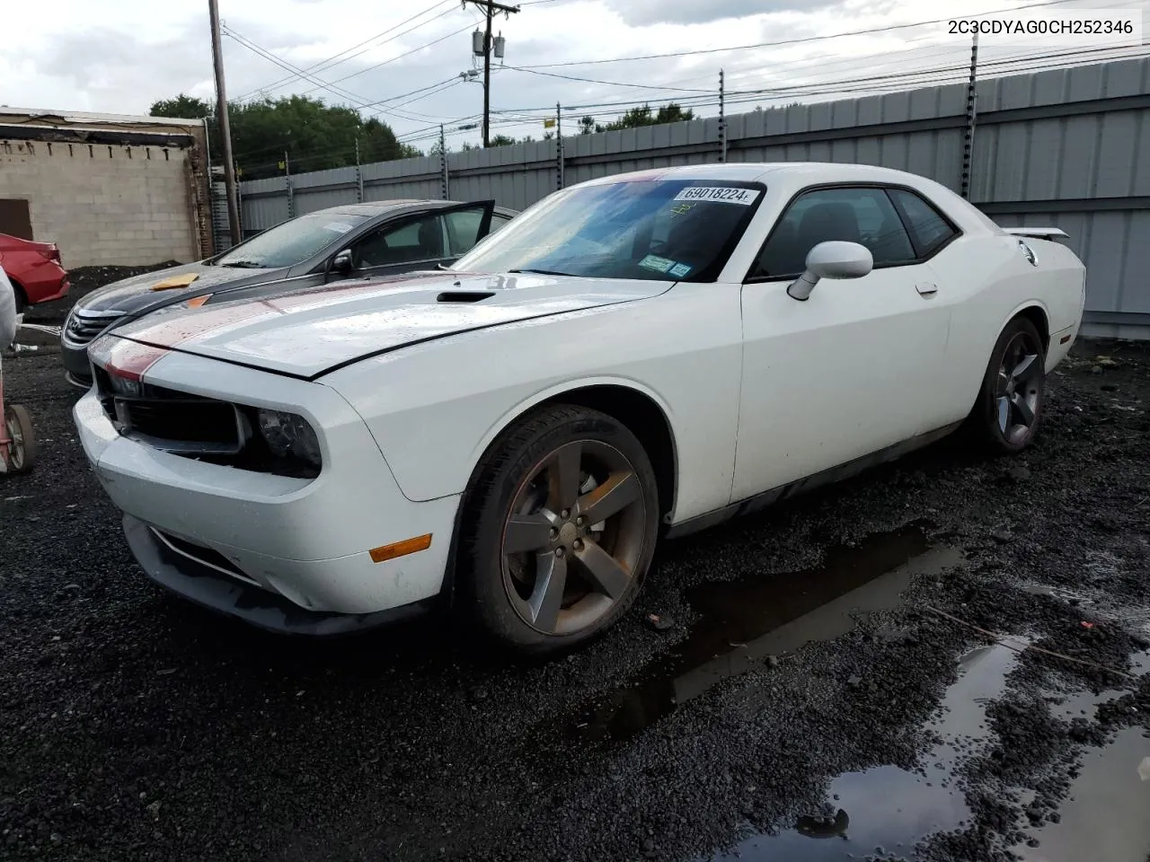 2012 Dodge Challenger Sxt VIN: 2C3CDYAG0CH252346 Lot: 69018224