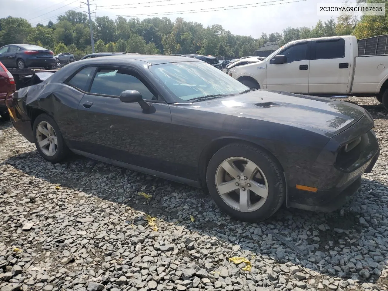 2012 Dodge Challenger Sxt VIN: 2C3CDYAG9CH167635 Lot: 69633954