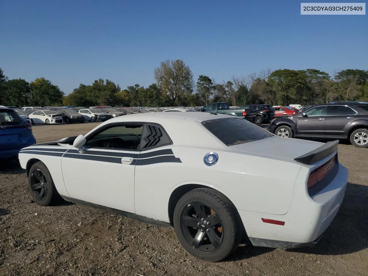 2012 Dodge Challenger Sxt VIN: 2C3CDYAG3CH275409 Lot: 71059814