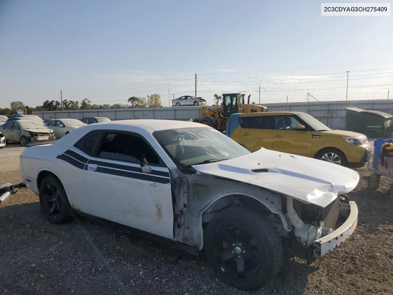 2012 Dodge Challenger Sxt VIN: 2C3CDYAG3CH275409 Lot: 71059814