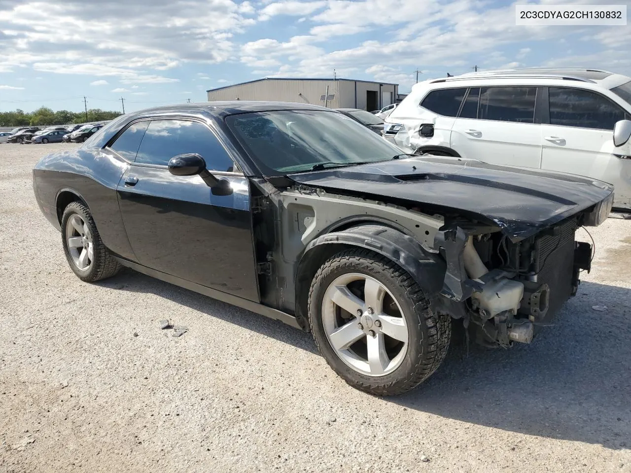 2C3CDYAG2CH130832 2012 Dodge Challenger Sxt