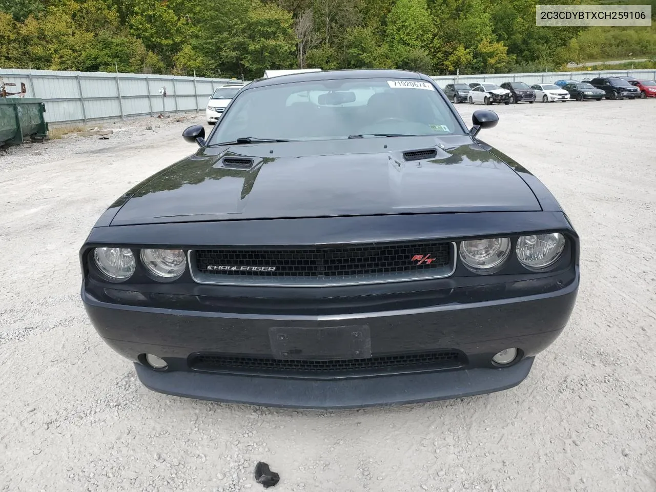 2012 Dodge Challenger R/T VIN: 2C3CDYBTXCH259106 Lot: 71920674