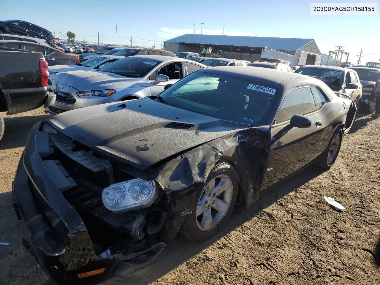 2012 Dodge Challenger Sxt VIN: 2C3CDYAG5CH158155 Lot: 71998244