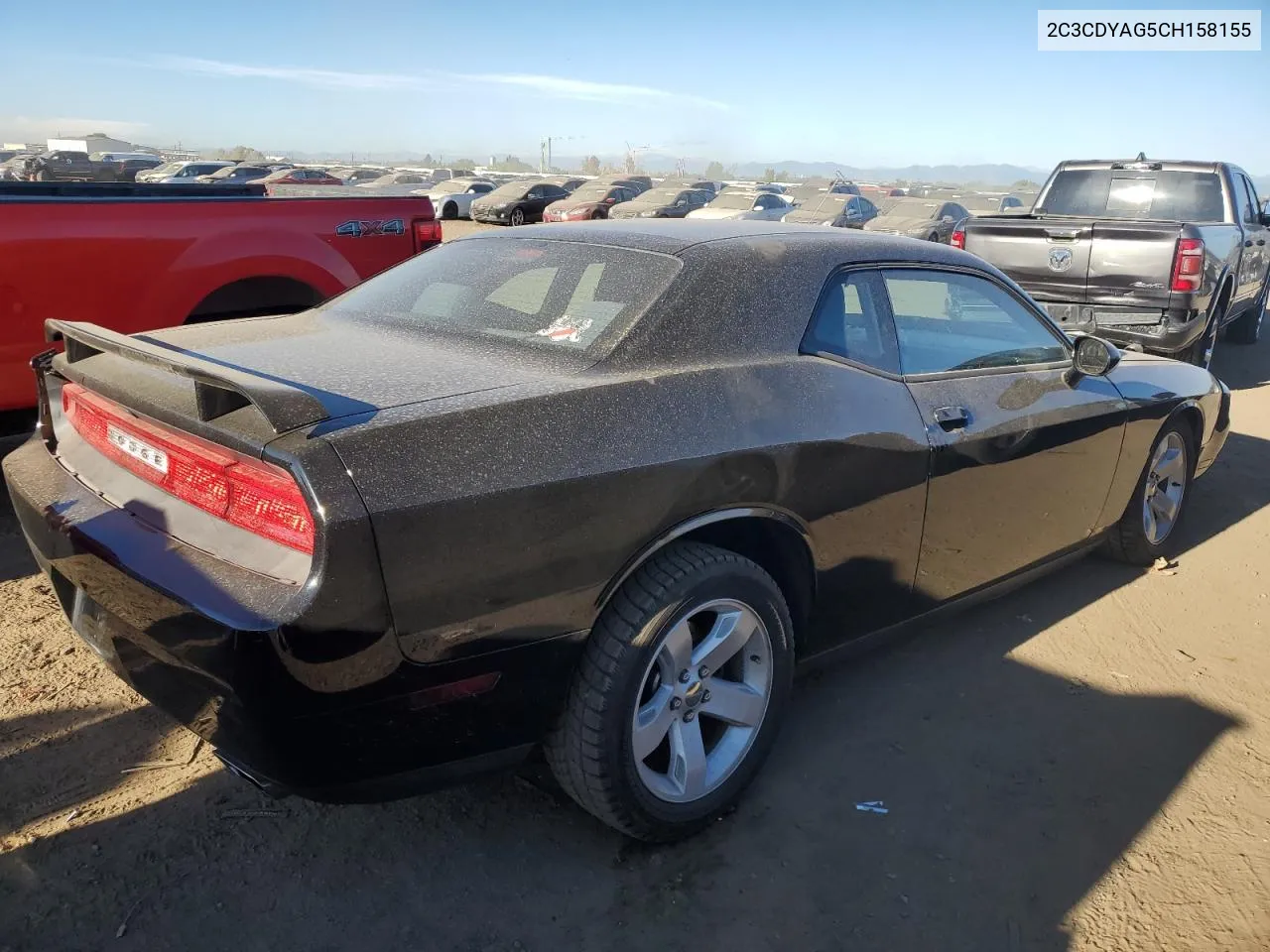 2C3CDYAG5CH158155 2012 Dodge Challenger Sxt