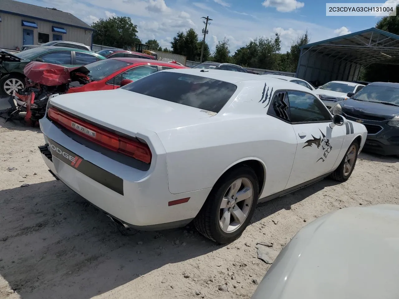 2012 Dodge Challenger Sxt VIN: 2C3CDYAG3CH131004 Lot: 72044844