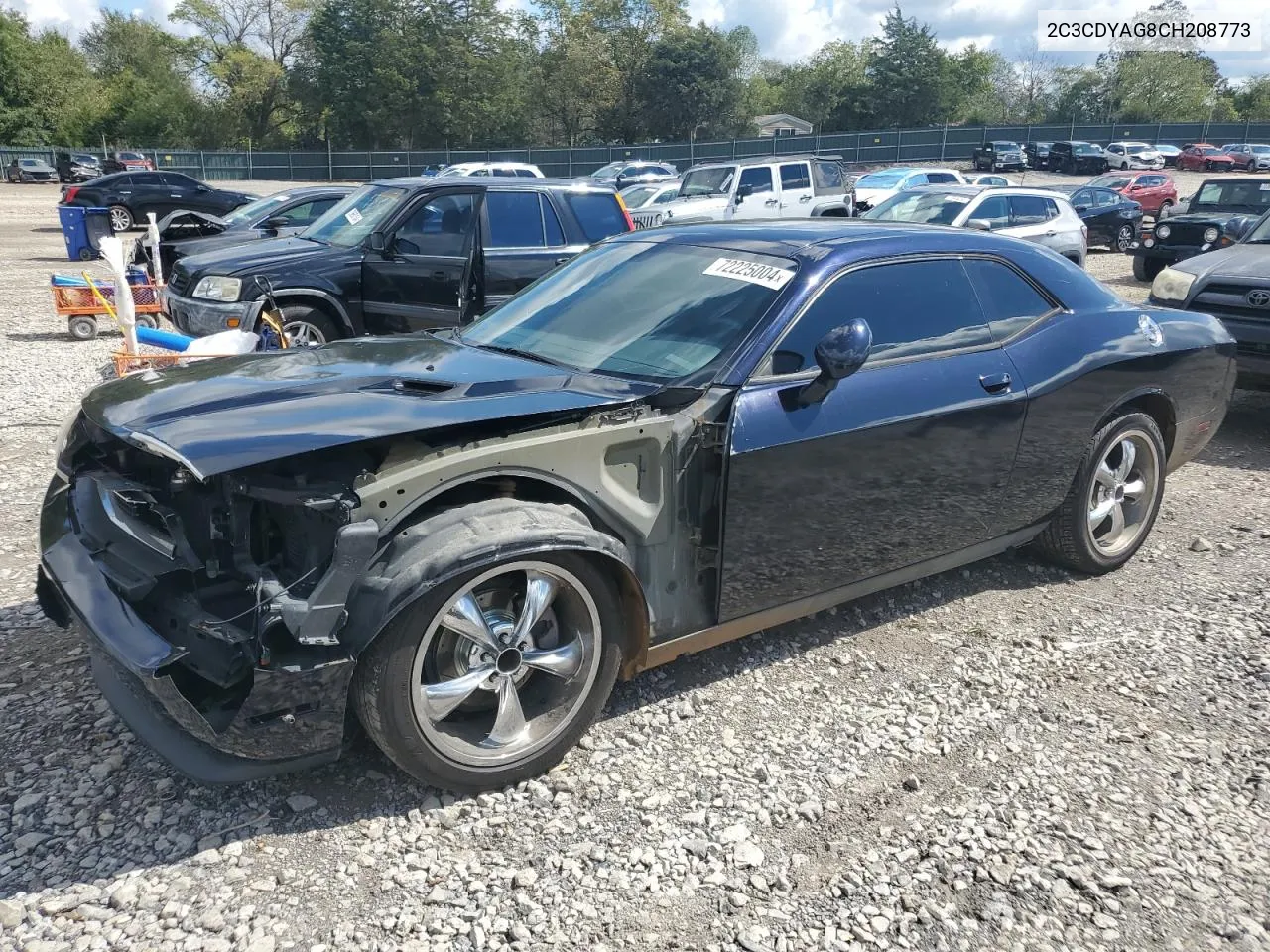 2012 Dodge Challenger Sxt VIN: 2C3CDYAG8CH208773 Lot: 72225004