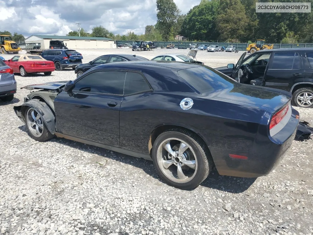 2012 Dodge Challenger Sxt VIN: 2C3CDYAG8CH208773 Lot: 72225004