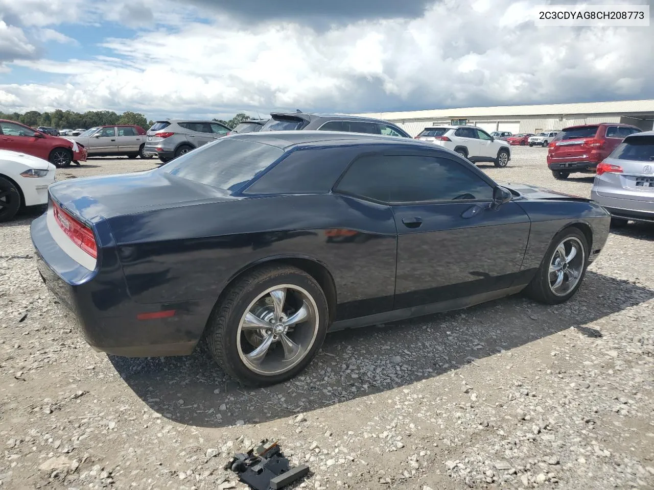 2012 Dodge Challenger Sxt VIN: 2C3CDYAG8CH208773 Lot: 72225004