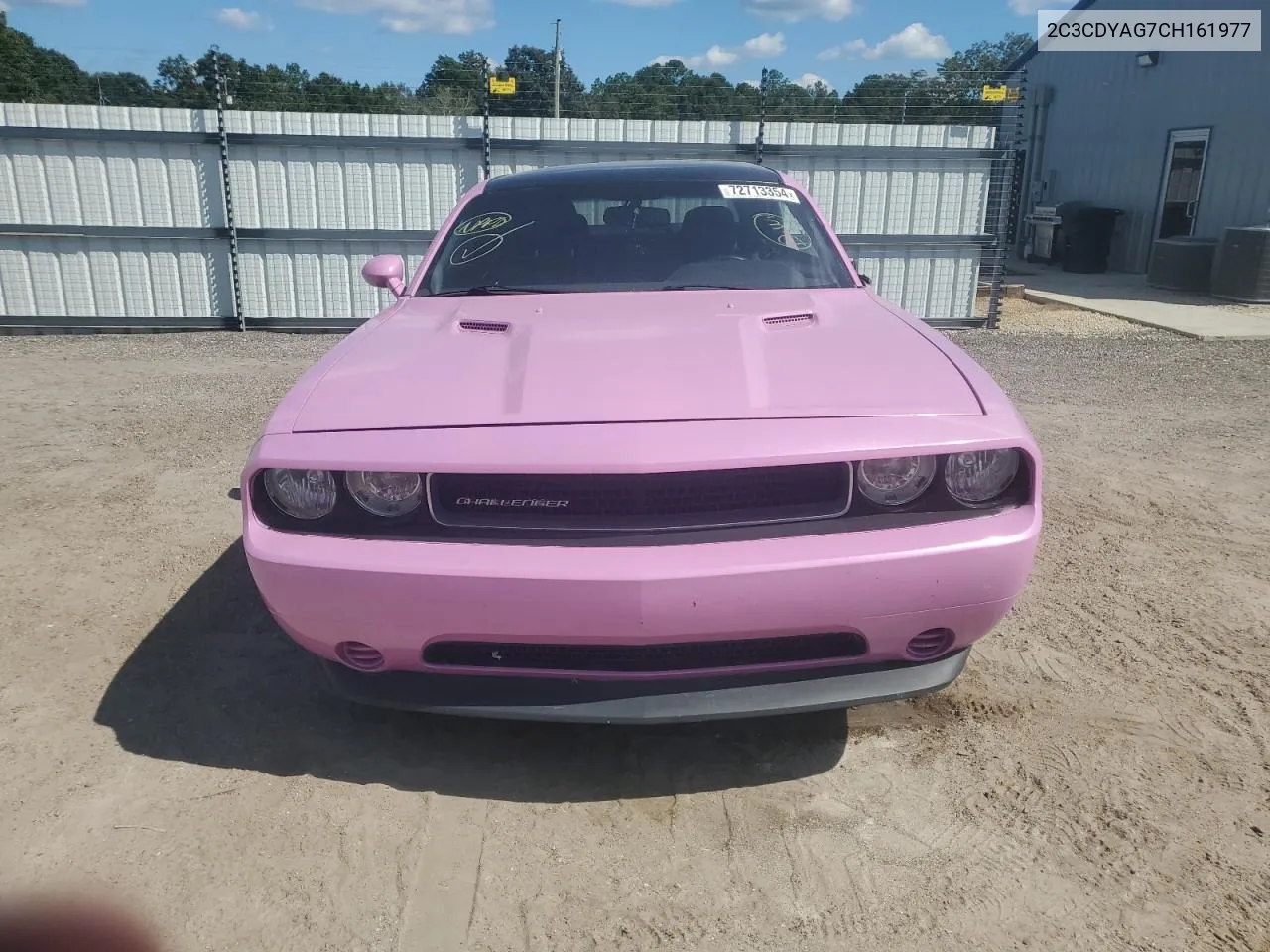 2012 Dodge Challenger Sxt VIN: 2C3CDYAG7CH161977 Lot: 72713354