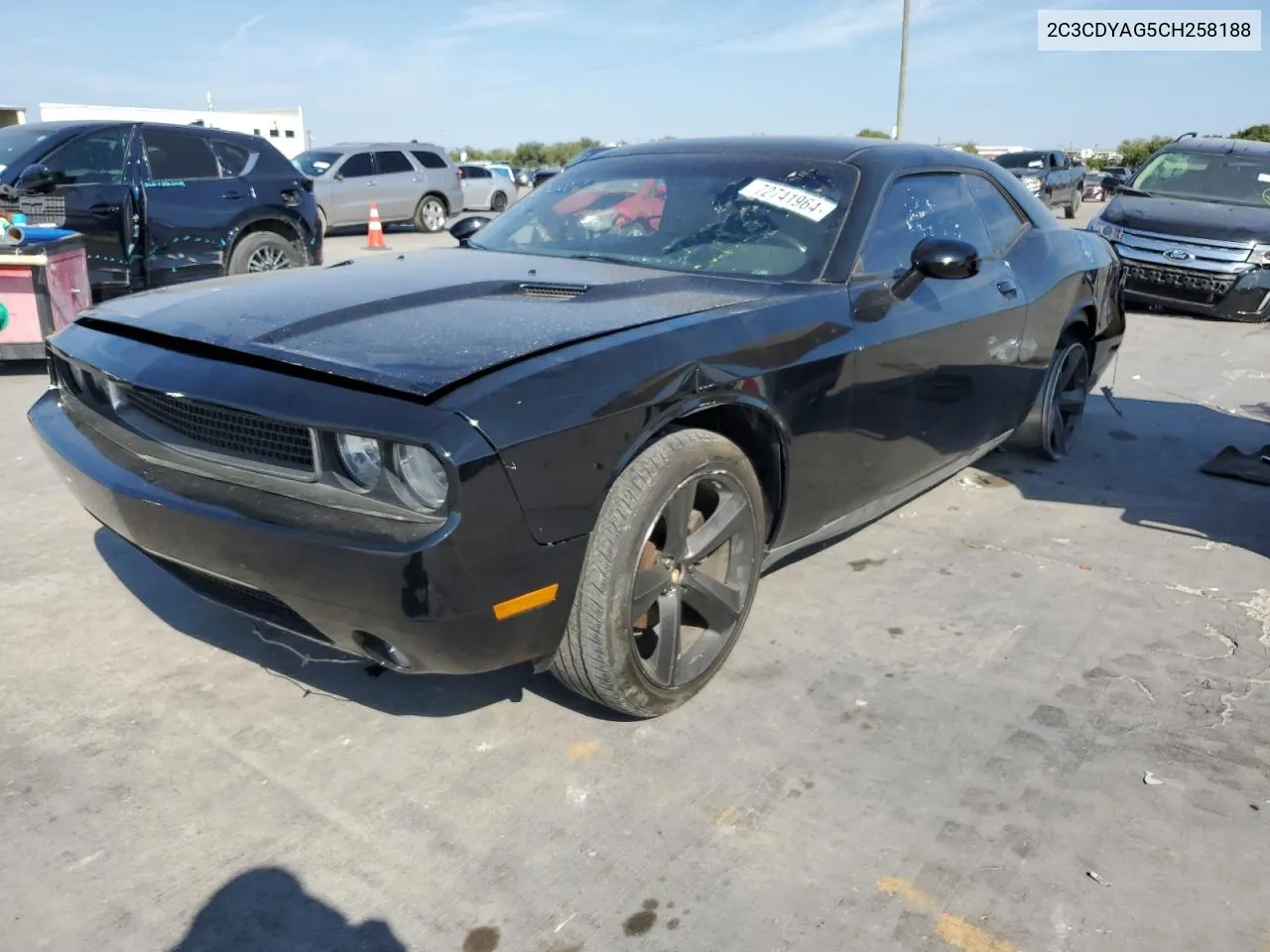 2012 Dodge Challenger Sxt VIN: 2C3CDYAG5CH258188 Lot: 72741964