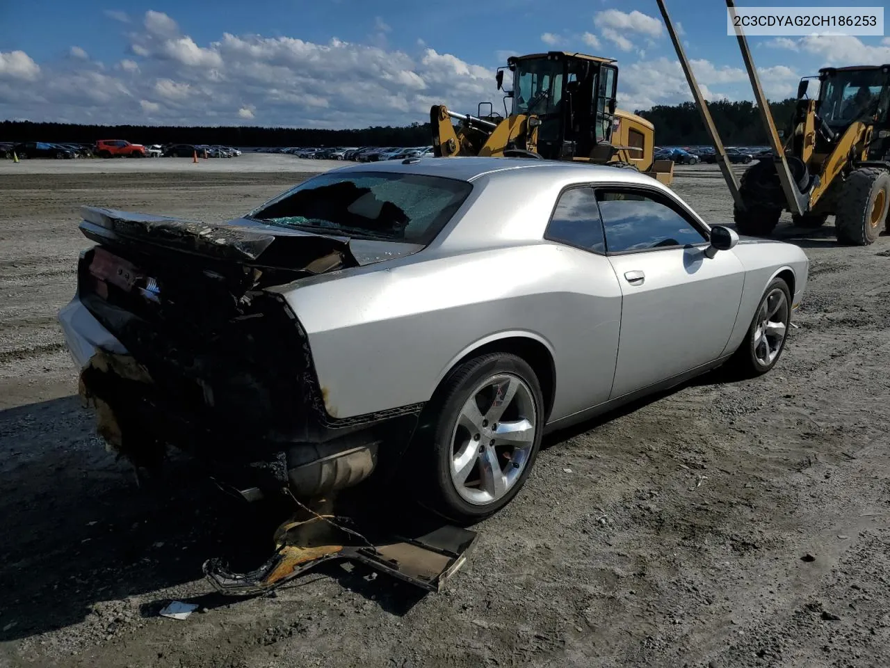 2012 Dodge Challenger Sxt VIN: 2C3CDYAG2CH186253 Lot: 72973094