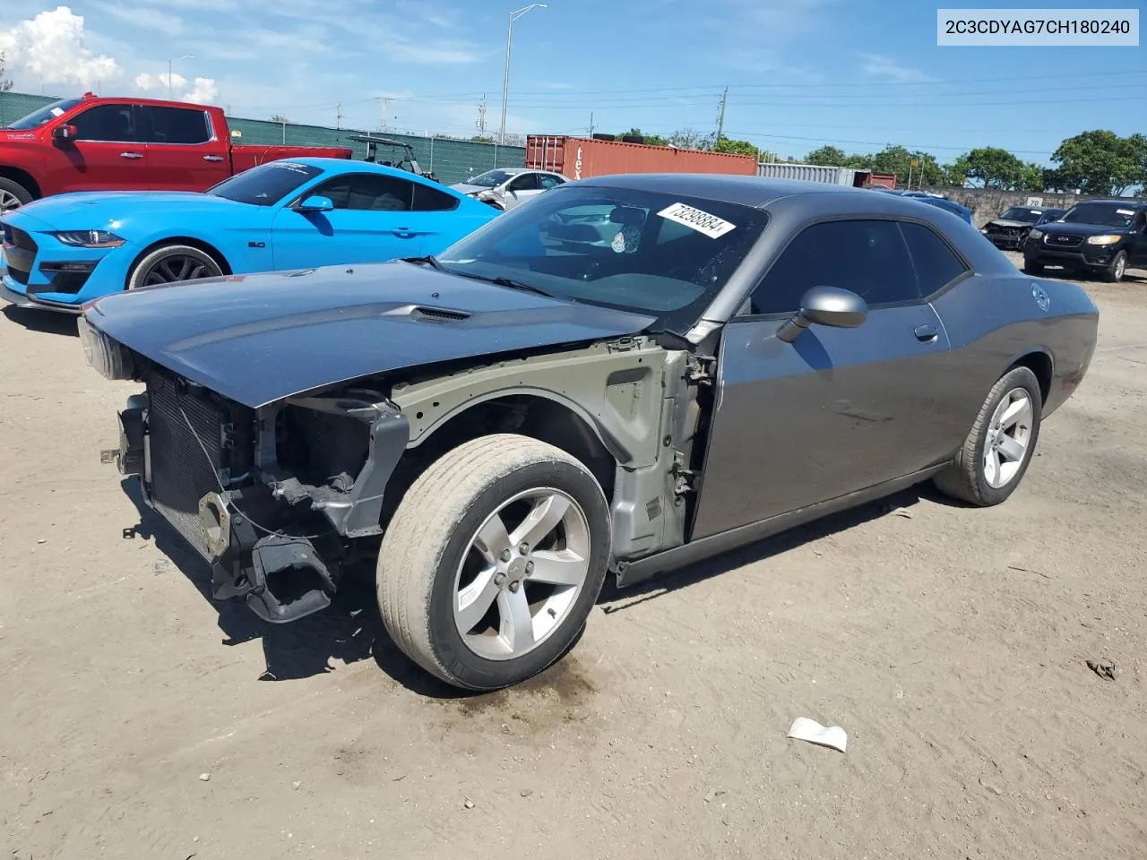 2012 Dodge Challenger Sxt VIN: 2C3CDYAG7CH180240 Lot: 73298884