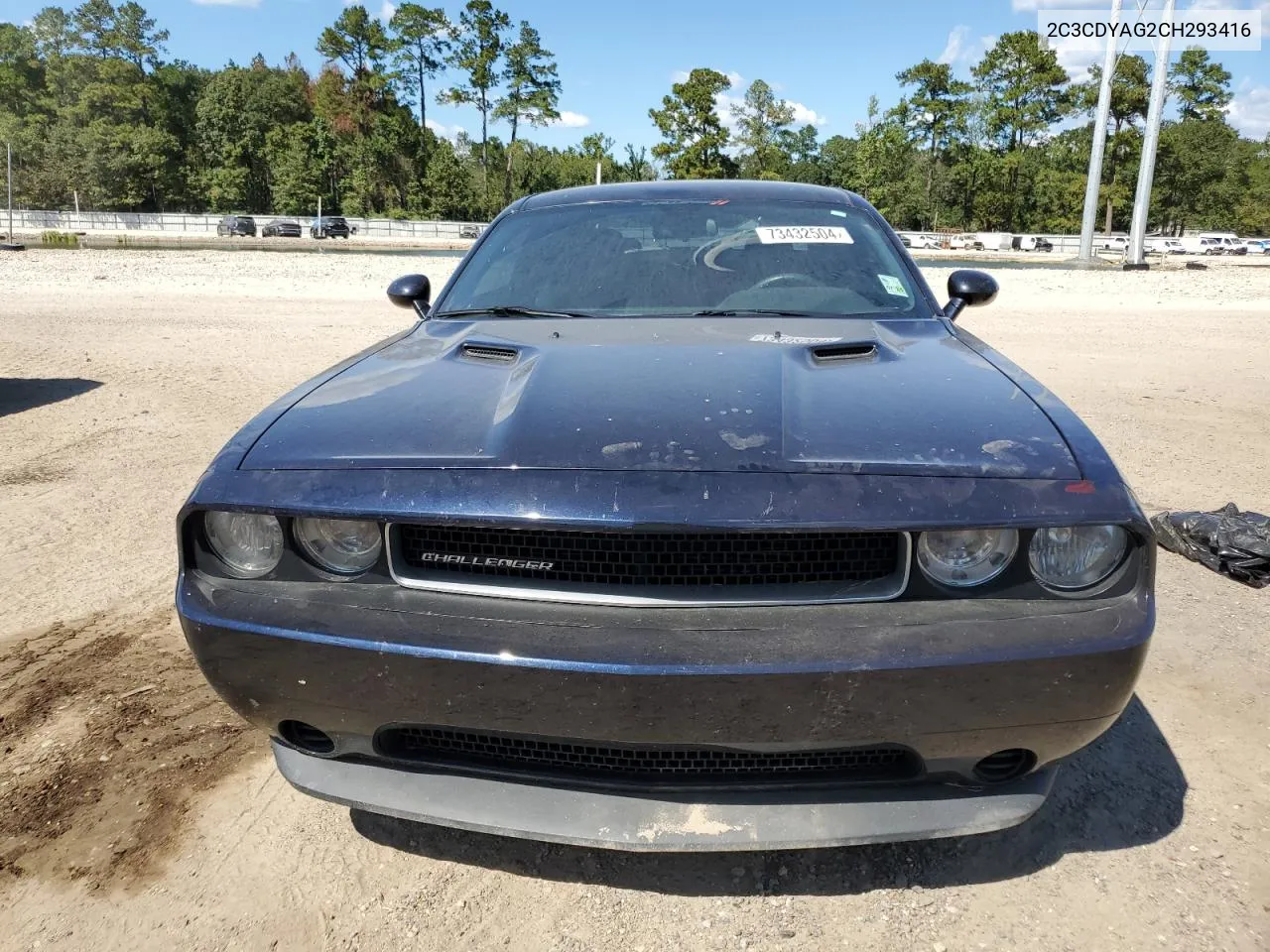 2012 Dodge Challenger Sxt VIN: 2C3CDYAG2CH293416 Lot: 73432504