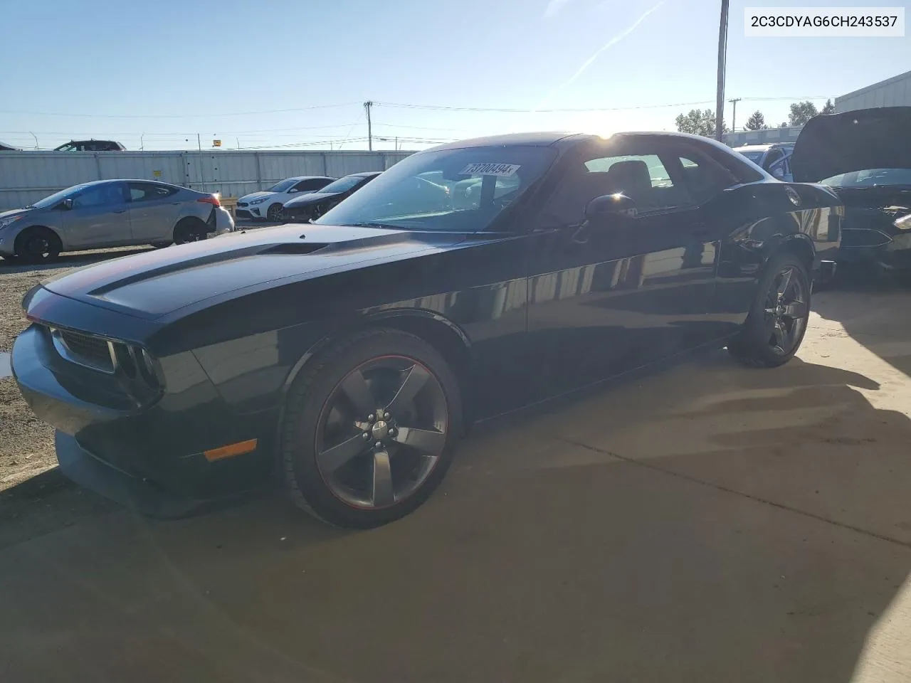 2012 Dodge Challenger Sxt VIN: 2C3CDYAG6CH243537 Lot: 73700494