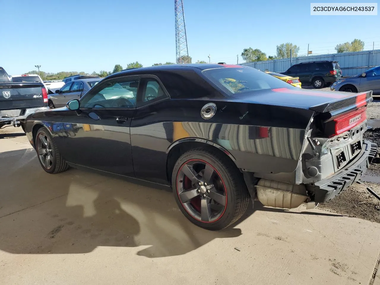 2012 Dodge Challenger Sxt VIN: 2C3CDYAG6CH243537 Lot: 73700494