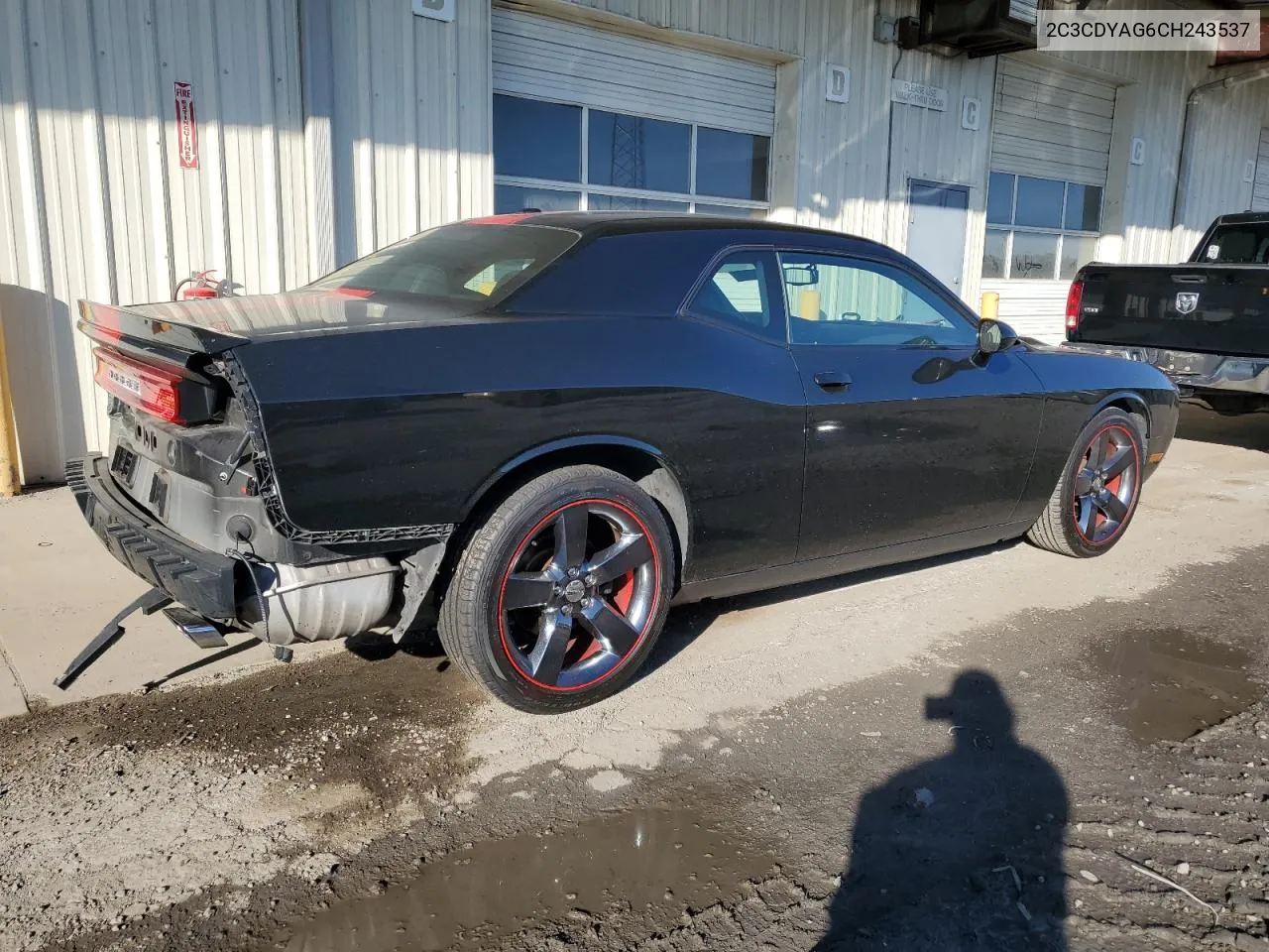 2012 Dodge Challenger Sxt VIN: 2C3CDYAG6CH243537 Lot: 73700494