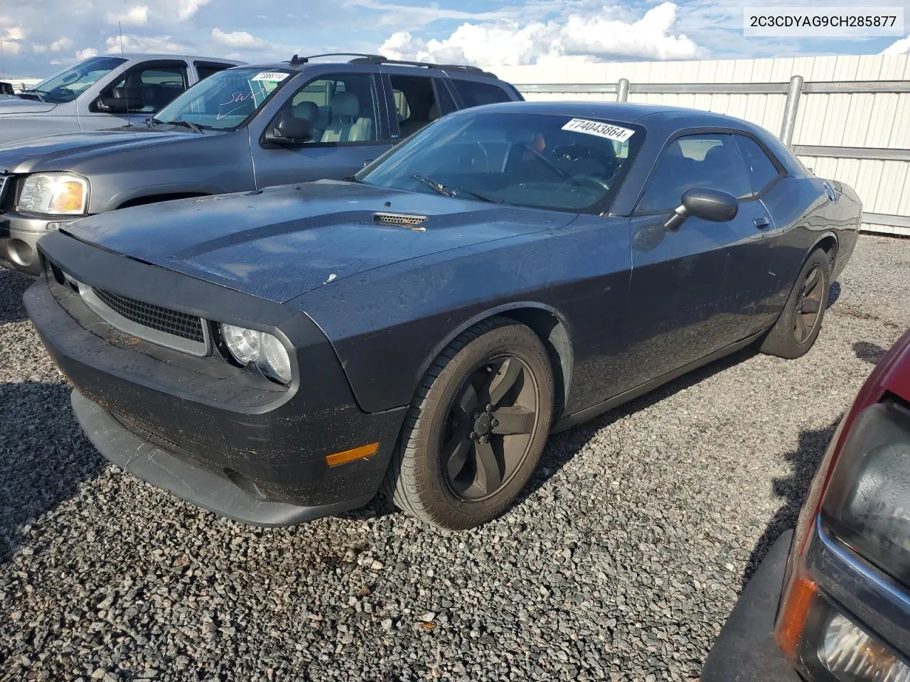 2012 Dodge Challenger Sxt VIN: 2C3CDYAG9CH285877 Lot: 74043864