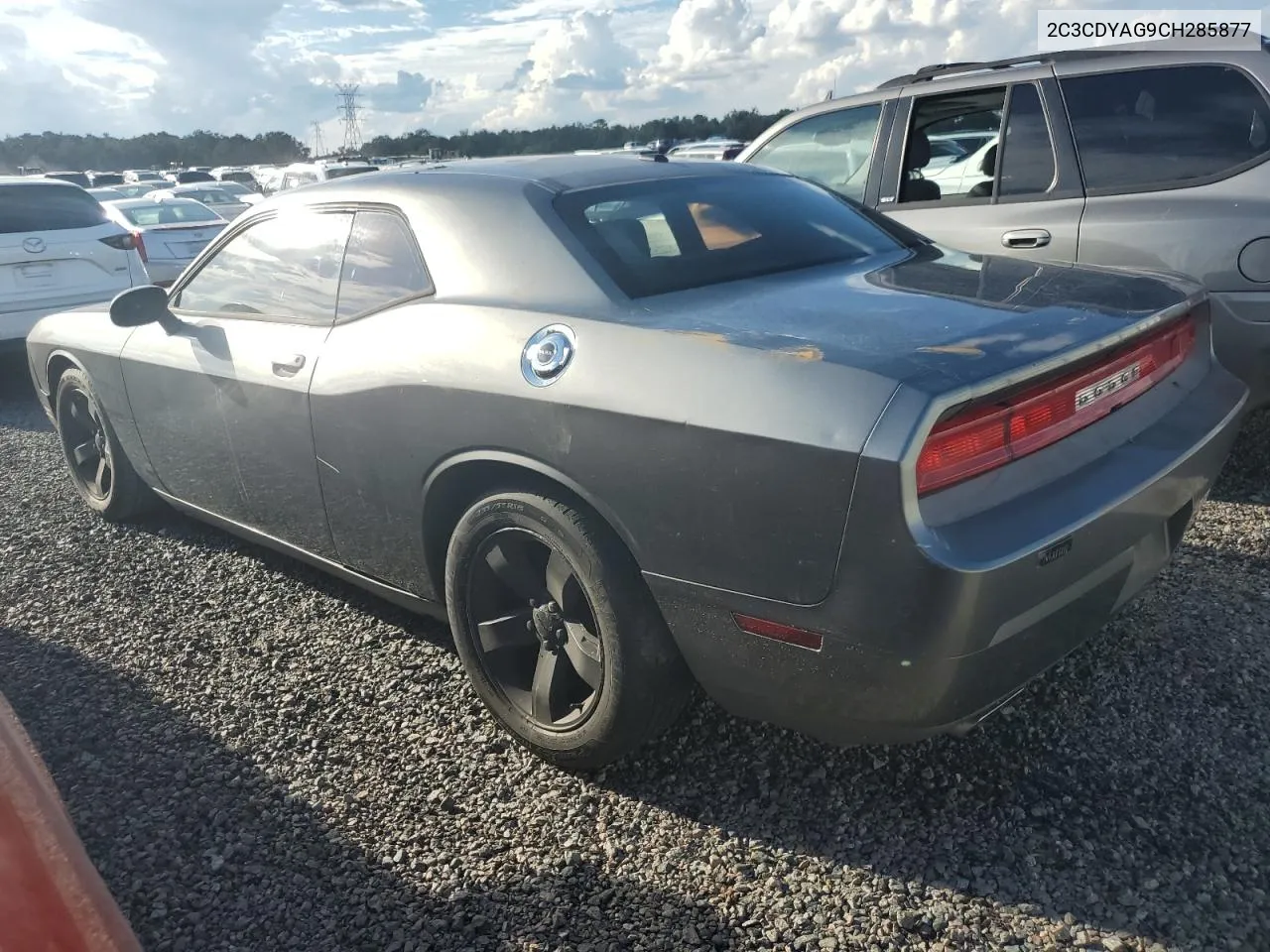 2012 Dodge Challenger Sxt VIN: 2C3CDYAG9CH285877 Lot: 74043864