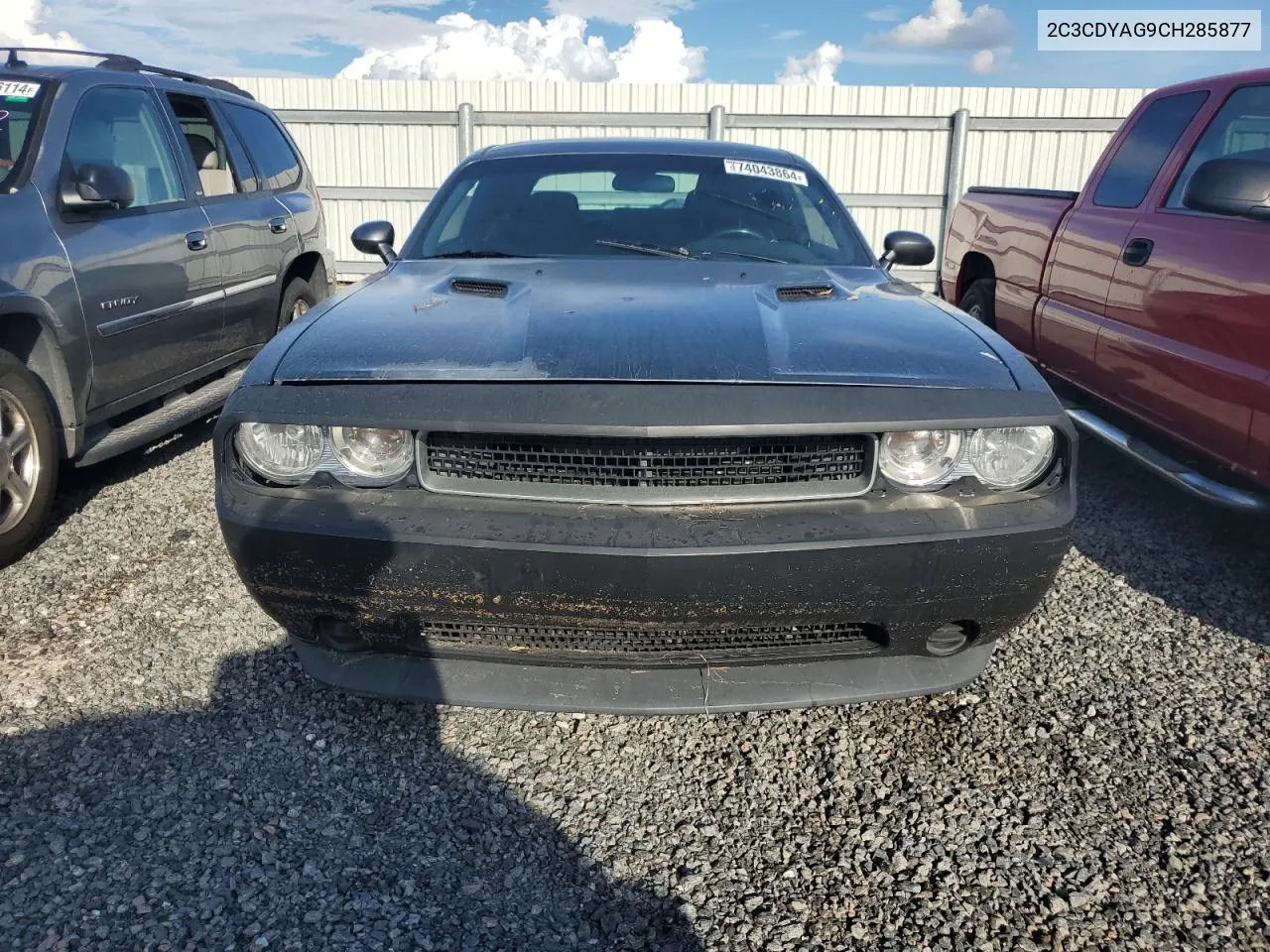 2012 Dodge Challenger Sxt VIN: 2C3CDYAG9CH285877 Lot: 74043864