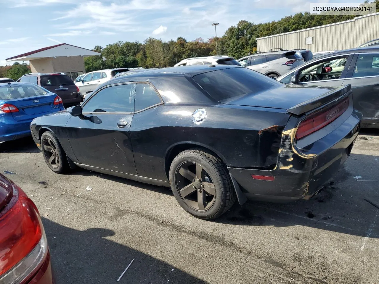 2012 Dodge Challenger Sxt VIN: 2C3CDYAG4CH230141 Lot: 74215684