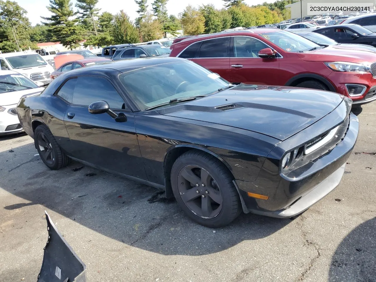 2012 Dodge Challenger Sxt VIN: 2C3CDYAG4CH230141 Lot: 74215684