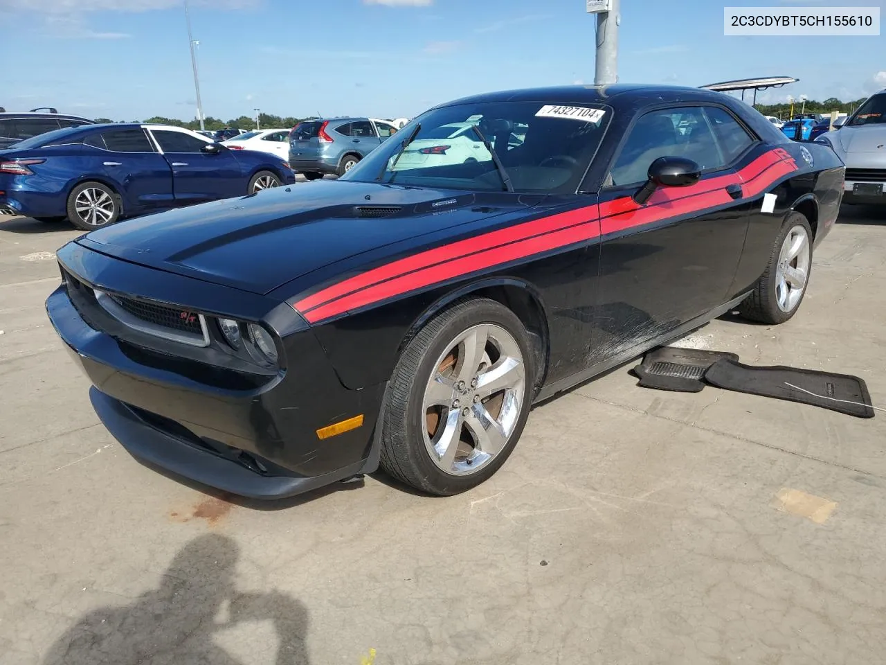 2012 Dodge Challenger R/T VIN: 2C3CDYBT5CH155610 Lot: 74327104