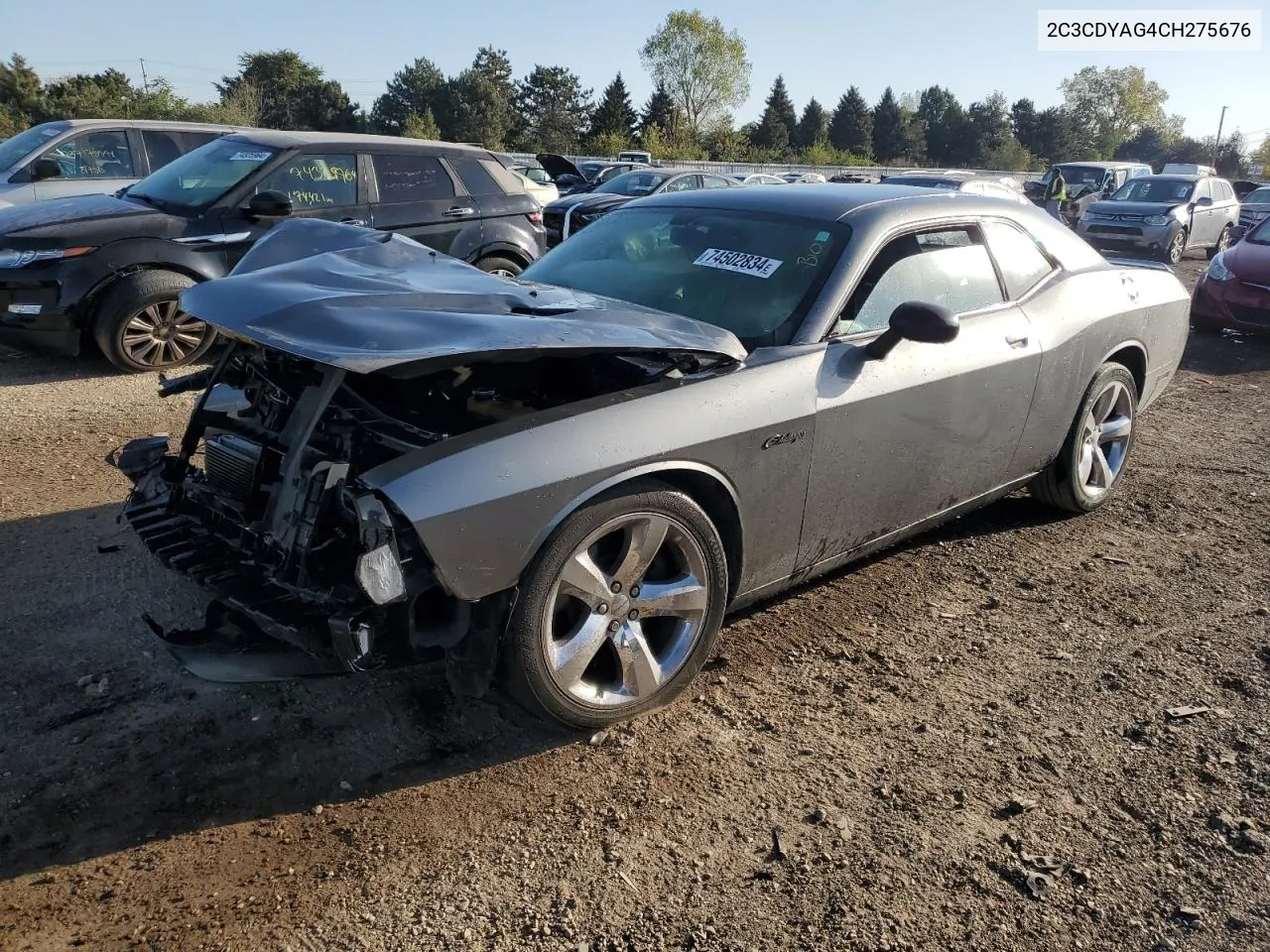 2012 Dodge Challenger Sxt VIN: 2C3CDYAG4CH275676 Lot: 74502834