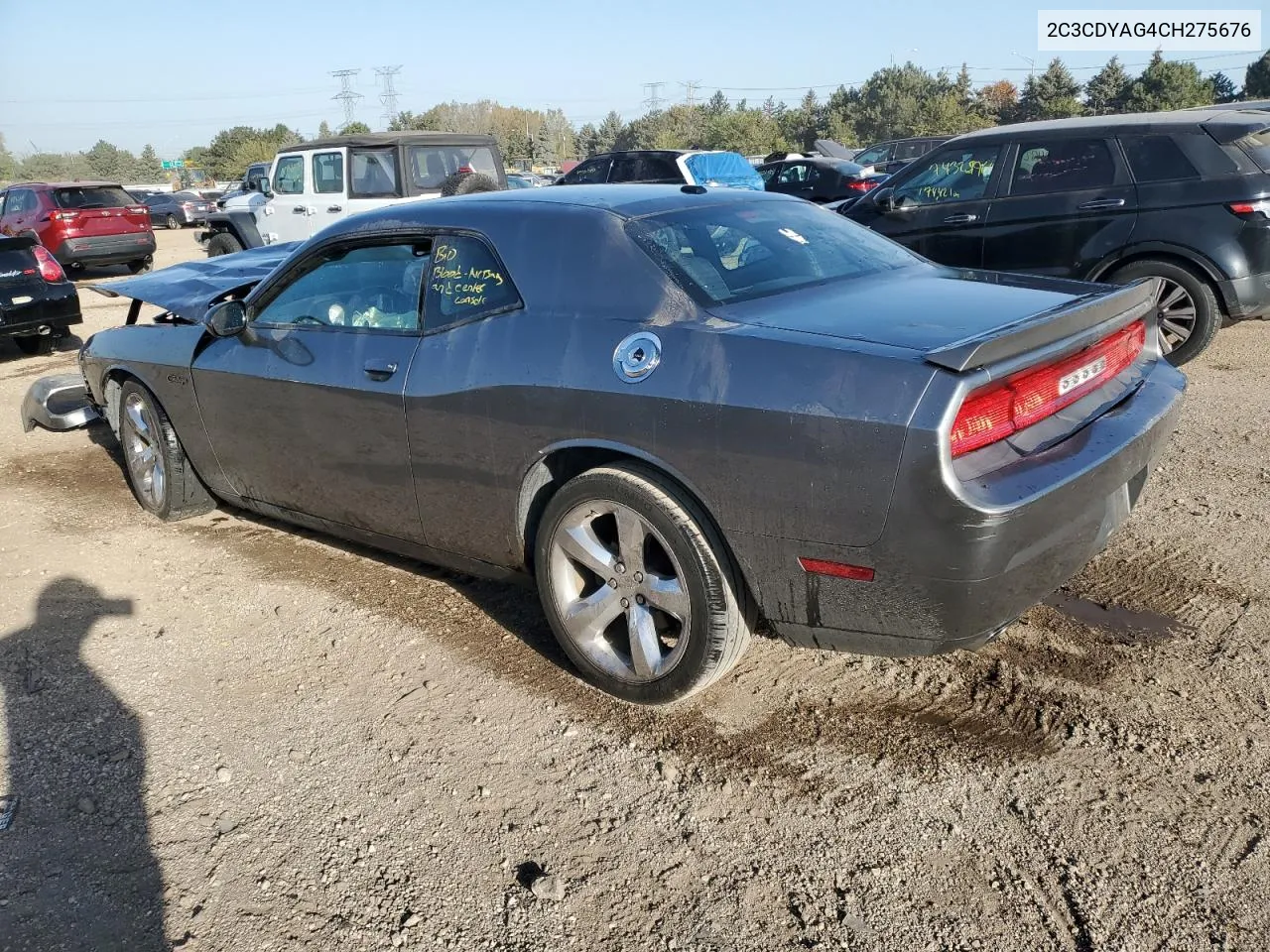 2012 Dodge Challenger Sxt VIN: 2C3CDYAG4CH275676 Lot: 74502834